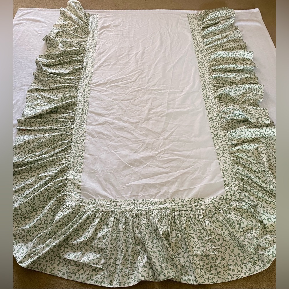 Cyrus Clark Chintz Custom Made Bedskirt for Twin Bed